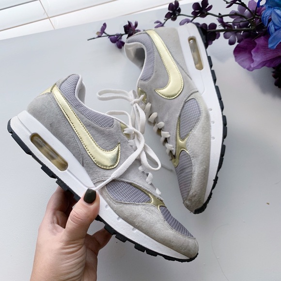 Nike Shoes - Nike Grey and Gold Air Max